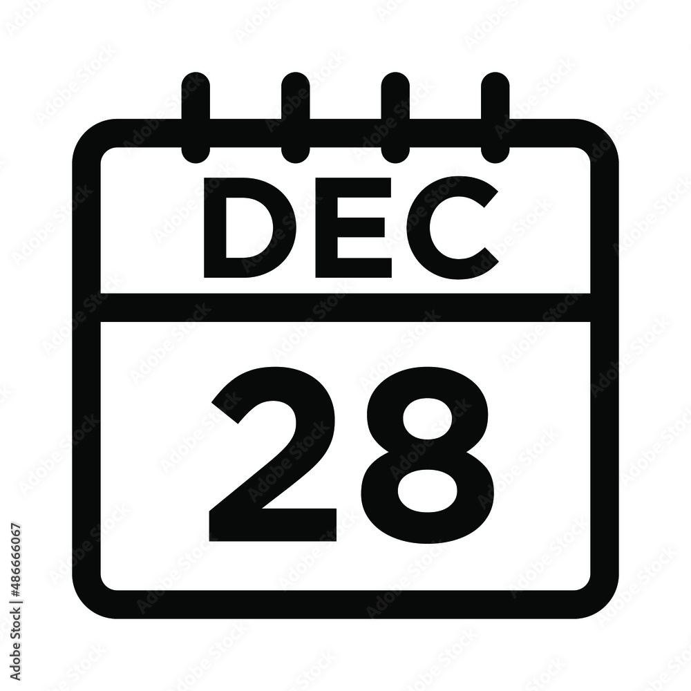 12- Dec - 28 Line Icon 12- Dec - 28 Line Icon