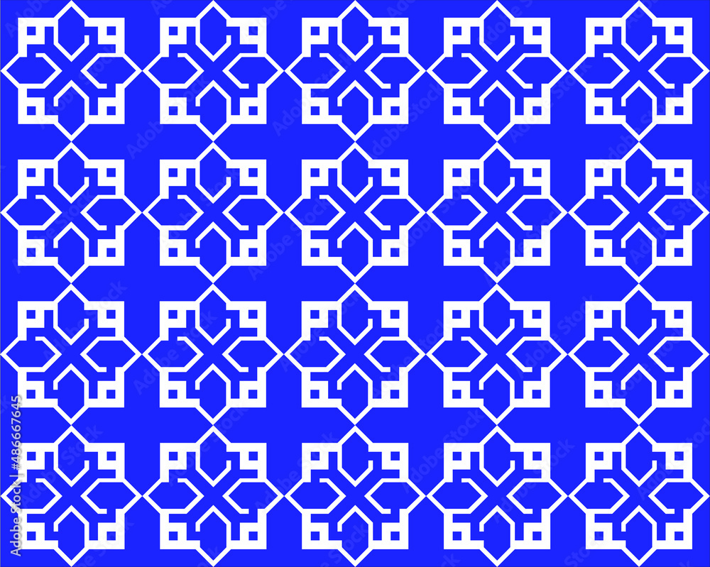 Abstract pattern on blue background