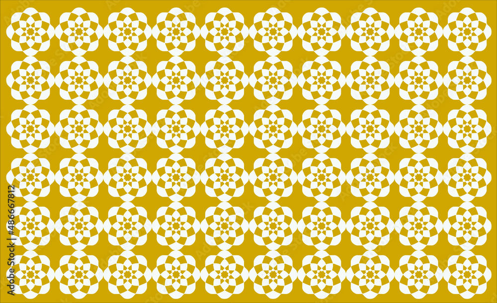 Abstract pattern on yellow background
