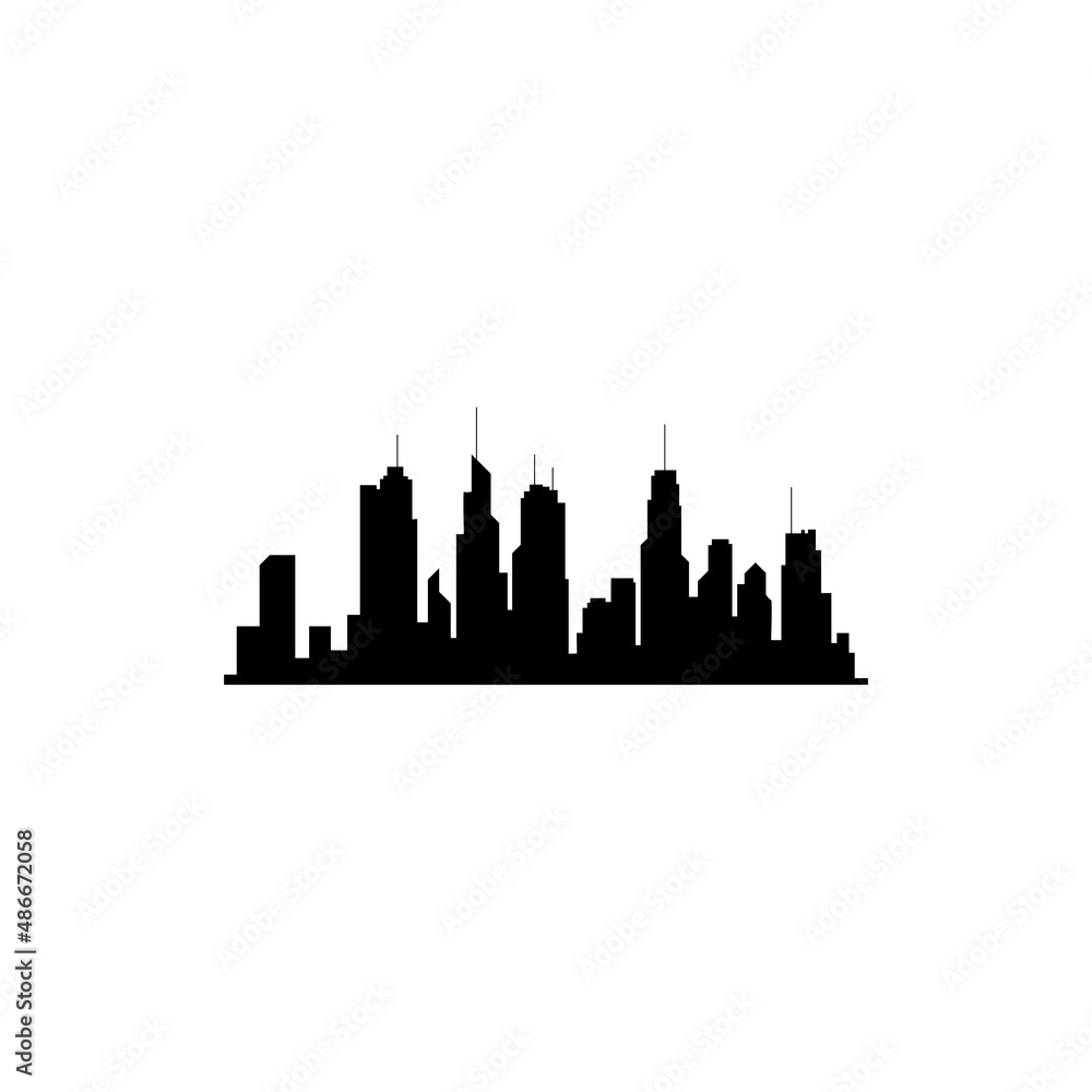 city skyline vector illustration template design