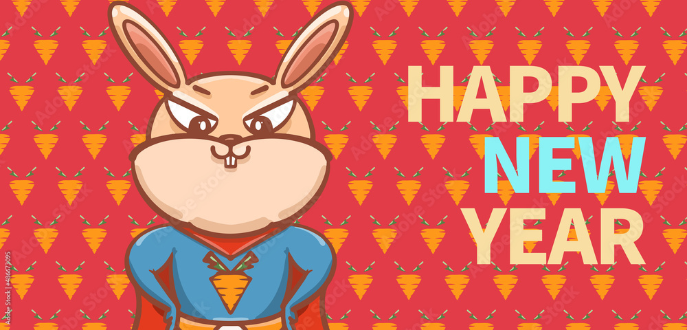 Hand drawn cartoon Superman illustration design in the year of the ...