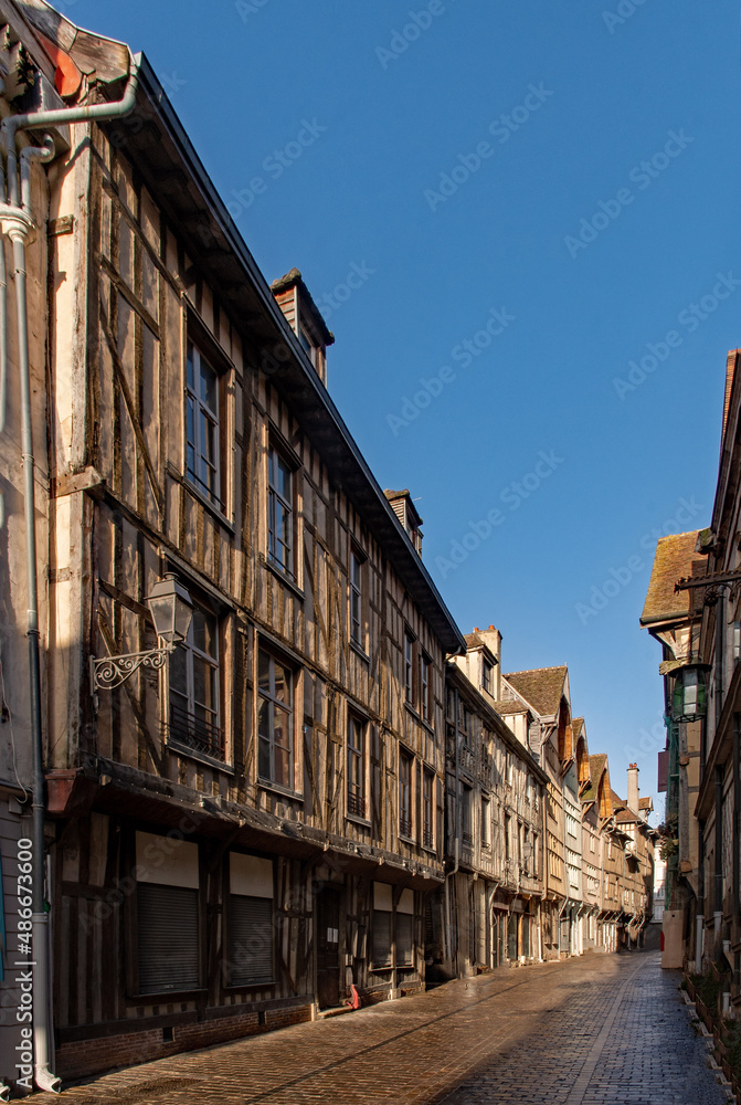 Altstadt von Troyes in der Champagne in Frankreich