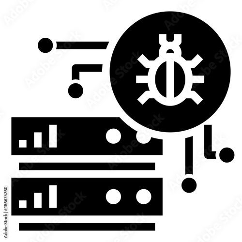 SERVER glyph icon,linear,outline,graphic,illustration