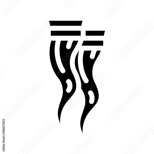 extension hair glyph icon vector. extension hair sign. isolated contour symbol black illustration