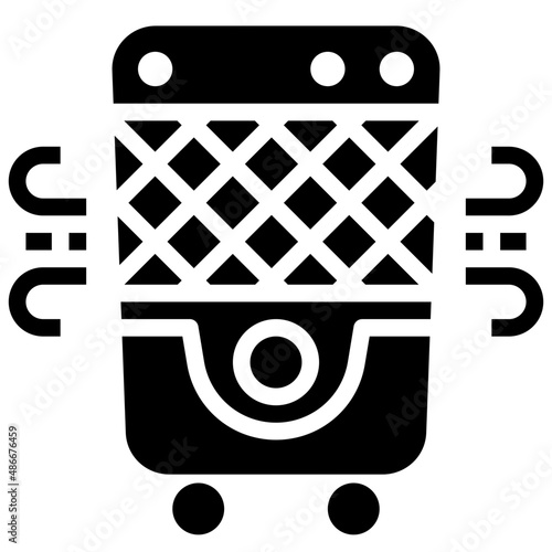 AIR COOLER glyph icon,linear,outline,graphic,illustration