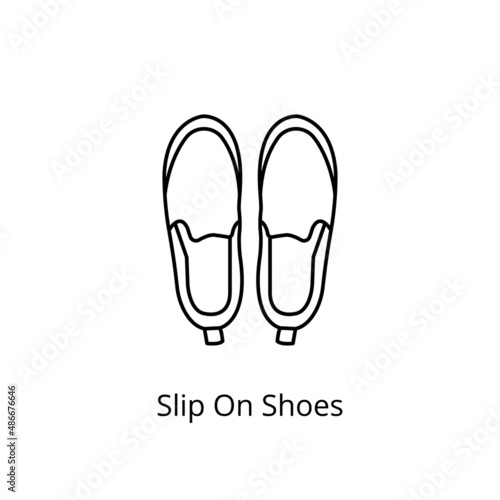 Slip on Shoes icon in vector. Logotype