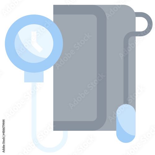 SPHYGMOMANOMETER flat icon,linear,outline,graphic,illustration