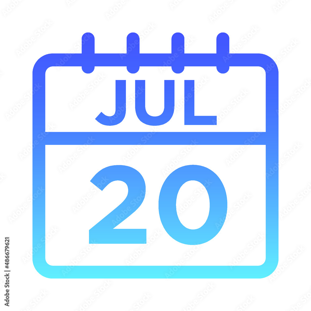 07-Jul - 20 Line Gradient