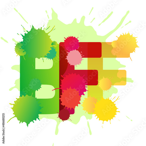 BFF Word. Best Friends Forever Lettering