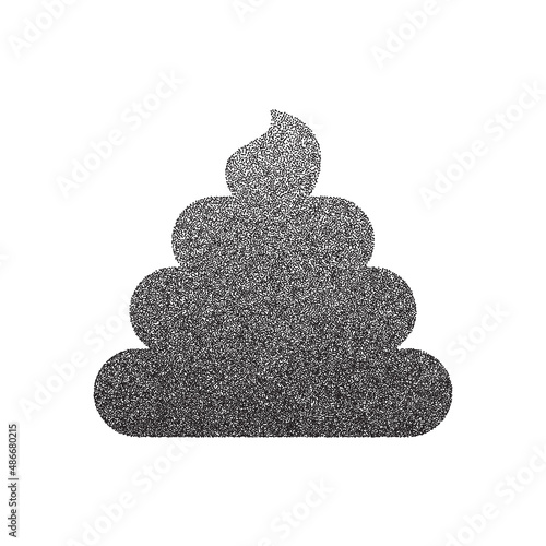 Simple Poop Icon On White Background