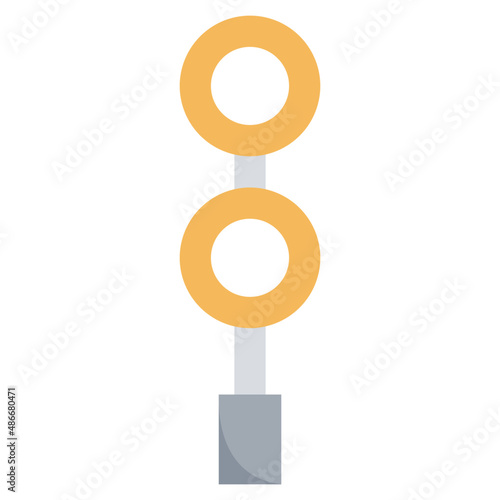 STOP SIGNAL flat icon,linear,outline,graphic,illustration