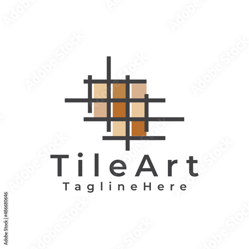 tile art logo design