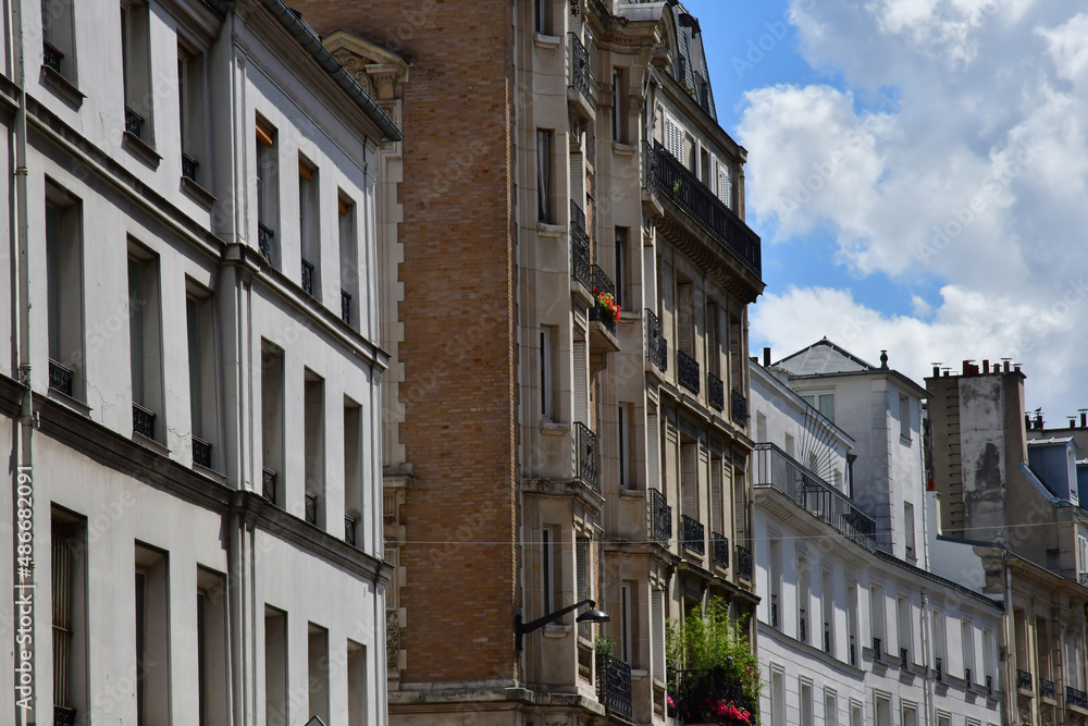 Paris; France - july 8 2021 : the Passy street