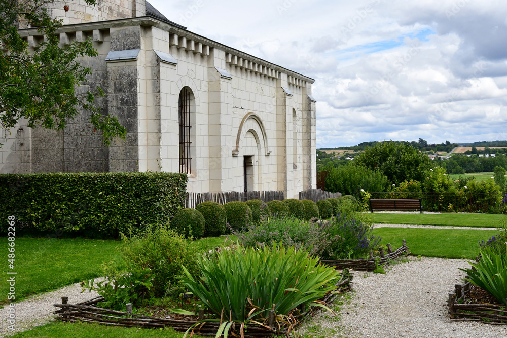 Loches; France - july 15 2020 : the church