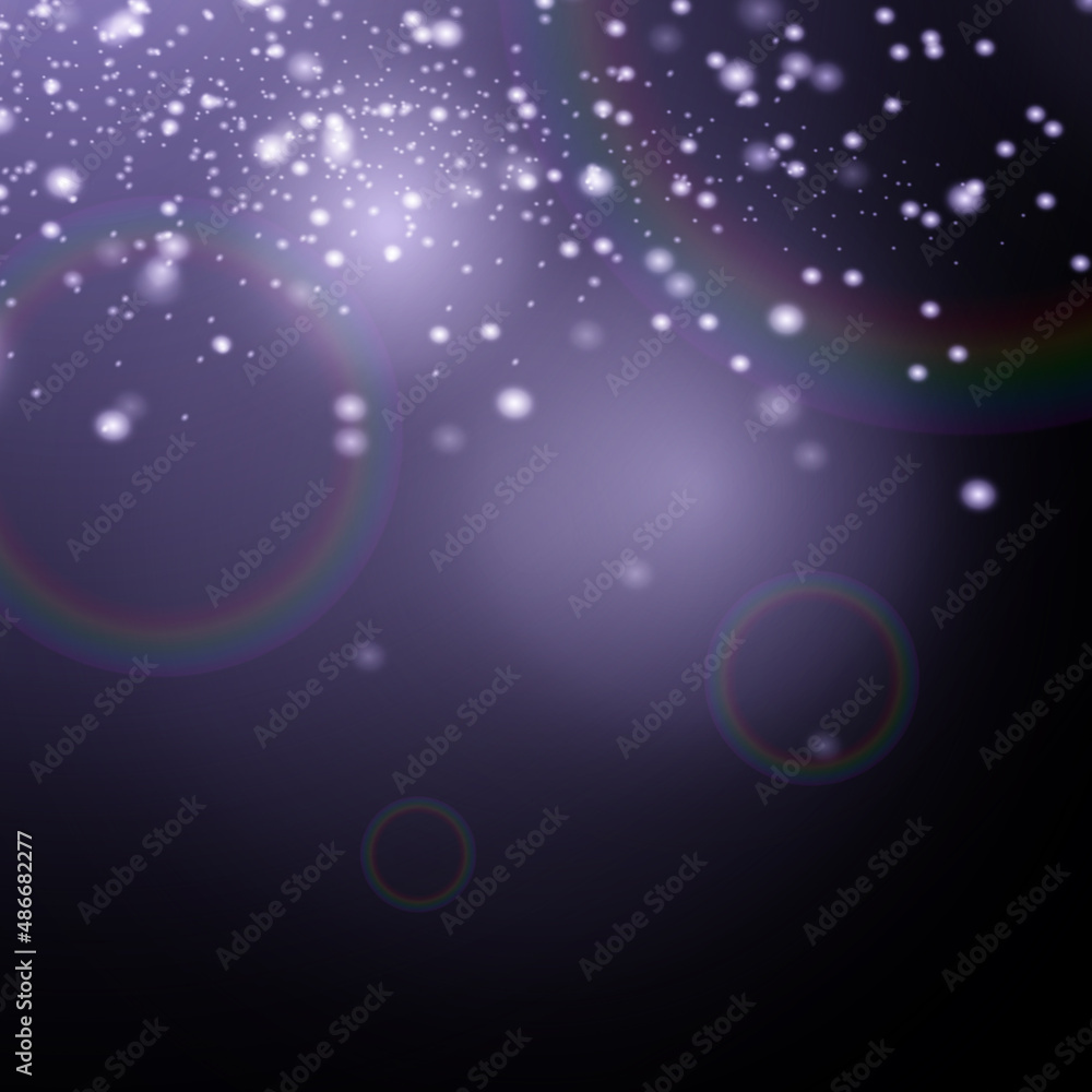 Purple effect, flash, lens of light on black background Purple effect, flash, lens of light on black background