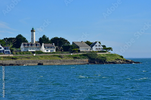 Arzon, France - june 6 2021 : landscape of Port Navalo photo