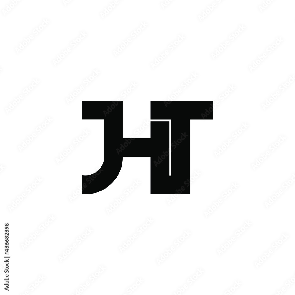 jht letter original monogram logo design jht letter original monogram logo design