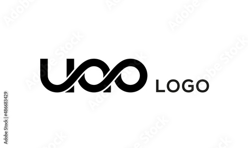 Letters UAO creative logo design vector photo