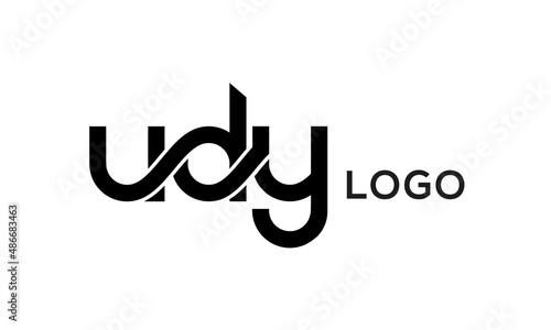 Letters UDY creative logo design vector	 photo