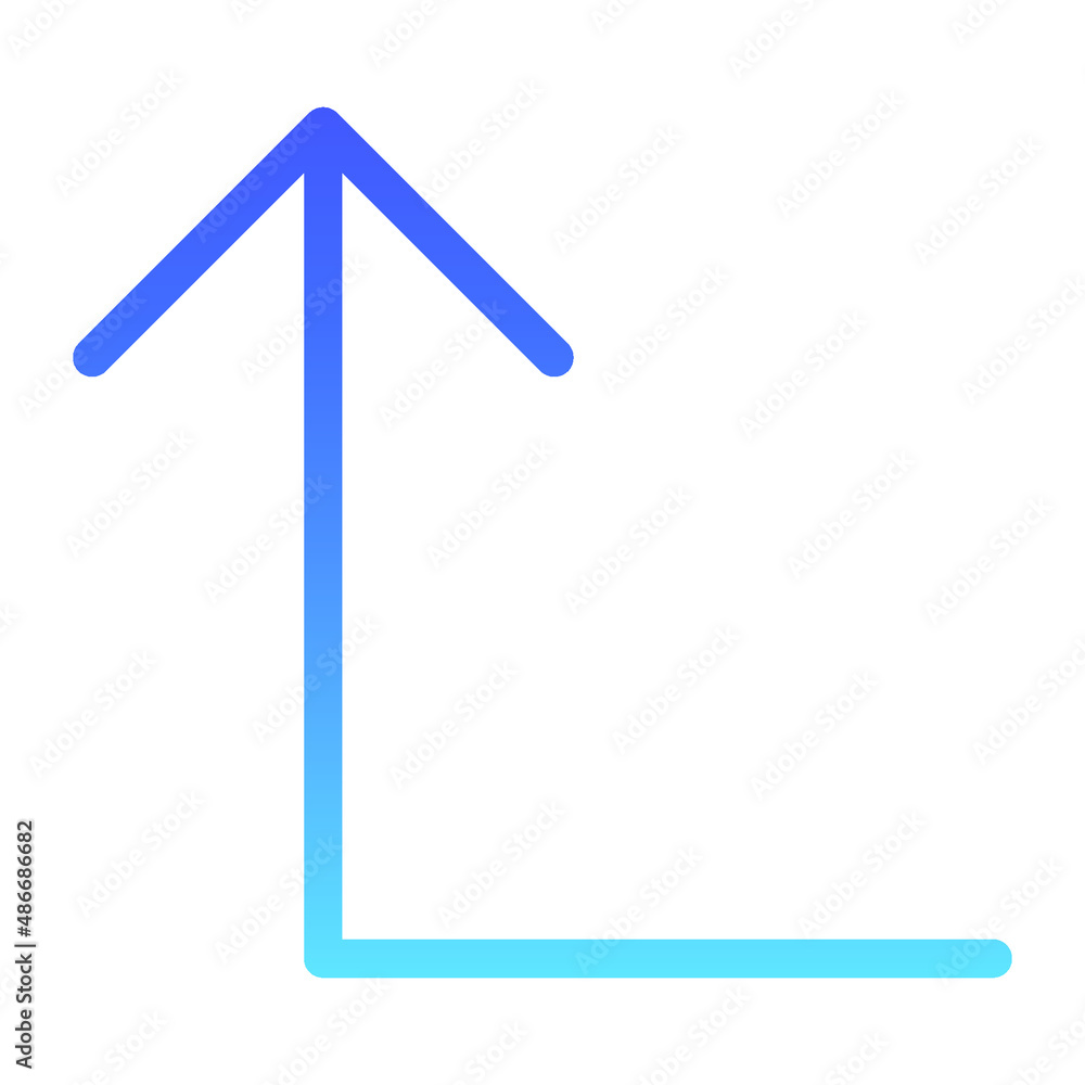 Arrow 33 Line Gradient Arrow 33 Line Gradient