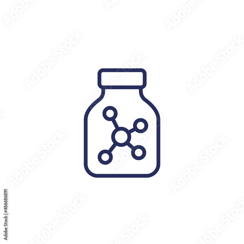 solvent line icon on white