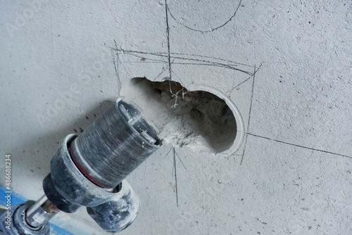 Drill Puncher. Punch hole. Tool for slotting.