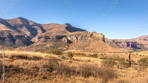 Golden Gate Highlands National Park is located in Free State, South Africa, near the Lesotho border, near Clarens