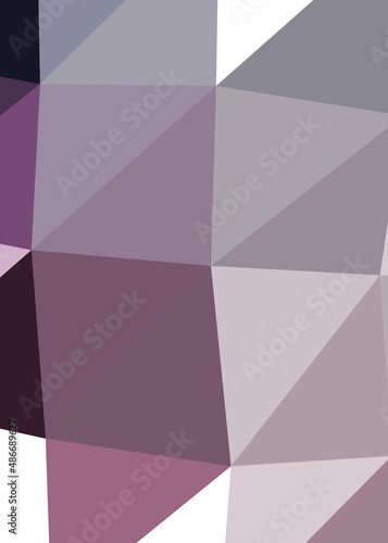 Abstract color Low-Polygones Generative Art background illustration