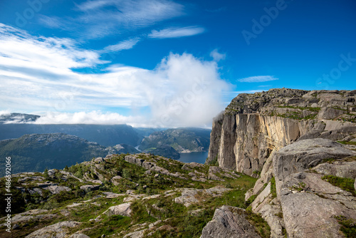 Pulpit Rock Preikestolen Beautiful Nature Norway