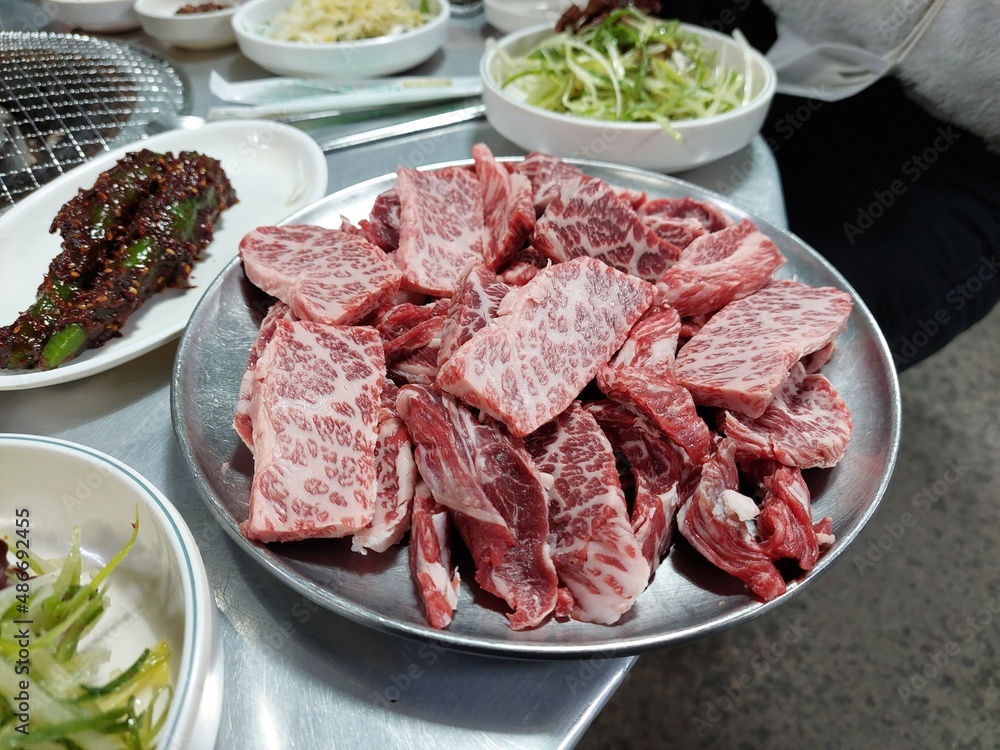 Hanwoo beef ,one of the top-quality beefs of the world,