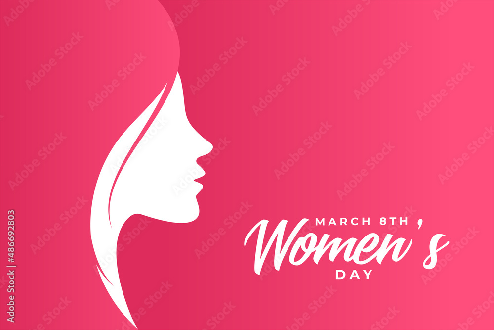 womens day pink greeting design womens day pink greeting design