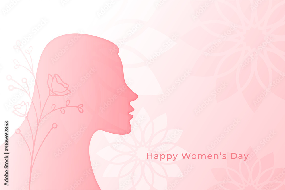 international womens day event lovely pink card design international womens day event lovely pink card design