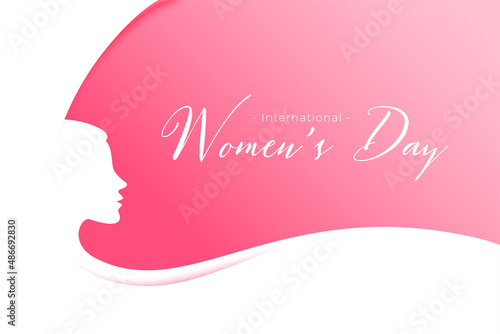 stylish womens day event greeting design