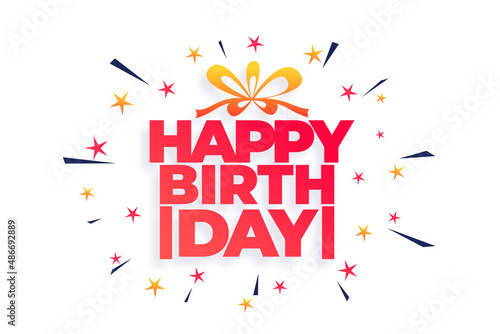 happy birthday celebration background design