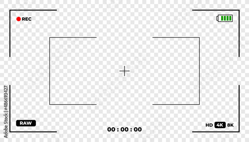camera lens view finder display background