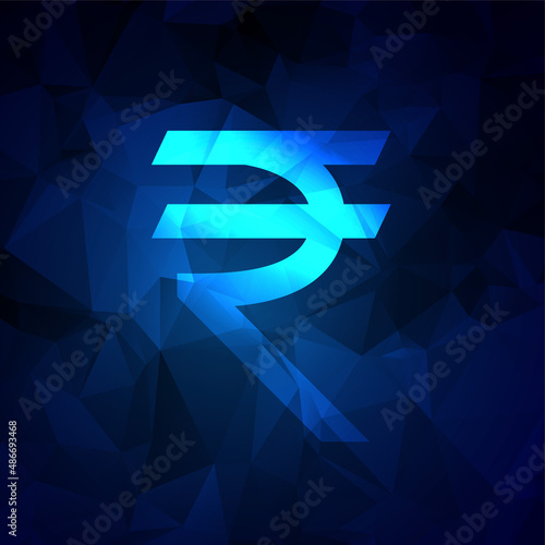 digital rupee economy money concept background