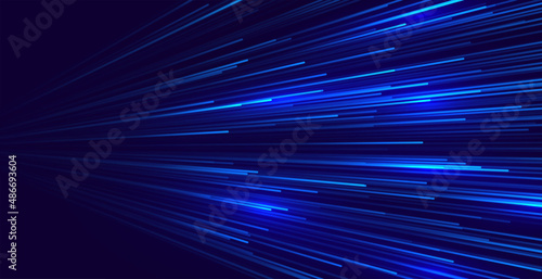 blue speed lights on dark background