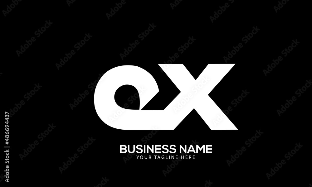 Alphabet EX or XE abstract initial monogram vector logo template Alphabet EX or XE abstract initial monogram vector logo template