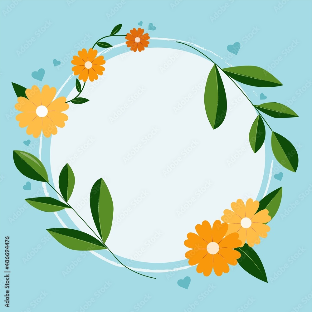 Background with flowers Background with flowers
