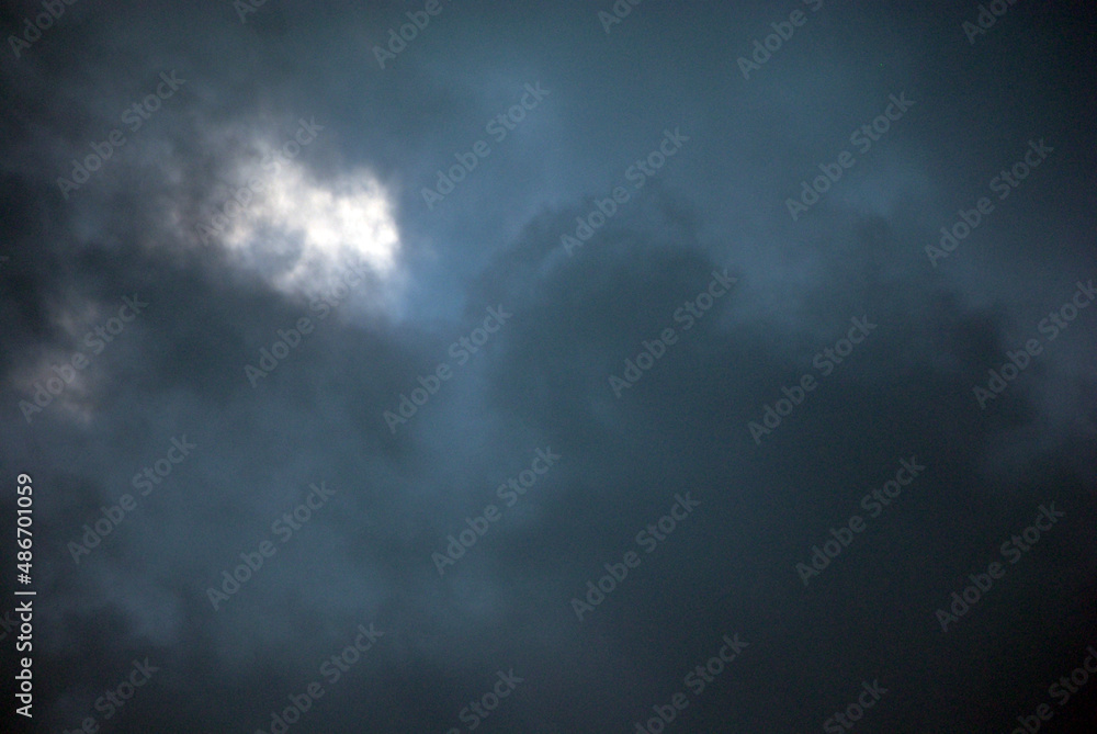 Fototapeta premium Photo de ciel nuageux avant orage