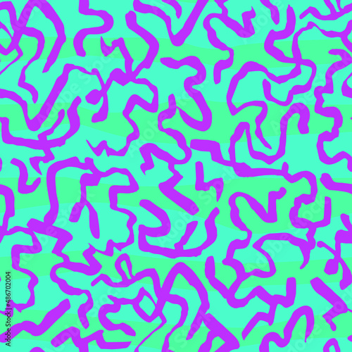 Trendy colorful . Vivid fluorescent colors. Vector seamless pattern. Design for fabric, wallpaper.