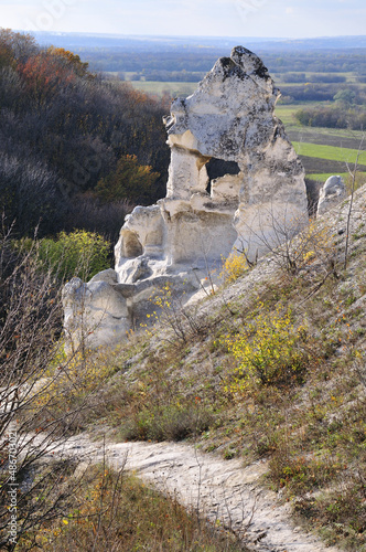 Divnogorye - chalk divas and a Christian cave monastery