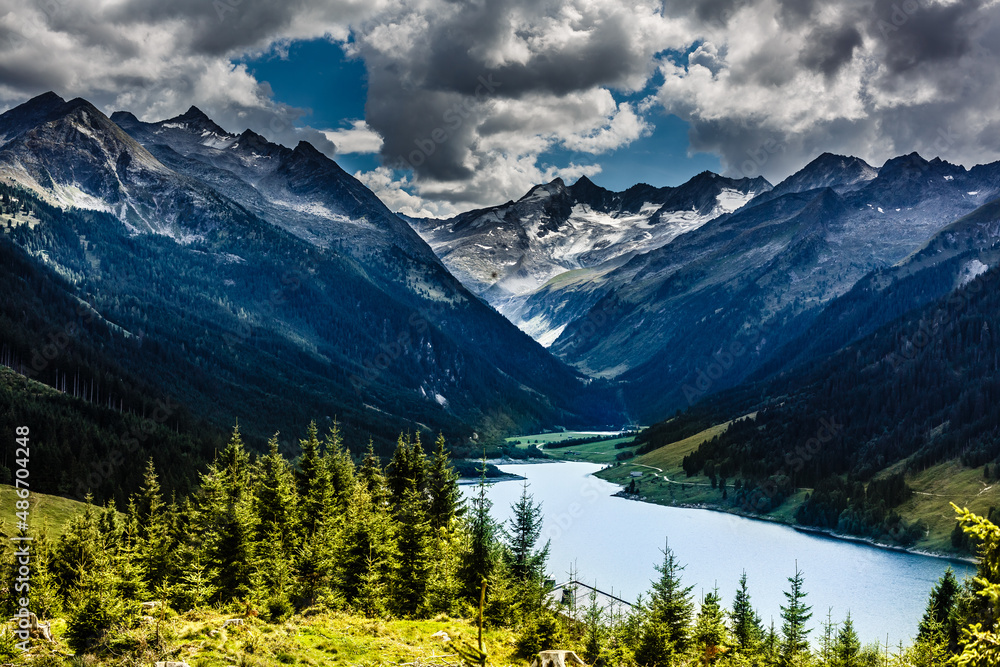 view of the Alps mountain austria.