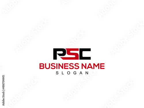 Initial PSC Logo, Alphabet Letters psc or ps Logo Icon Vector Image Design photo