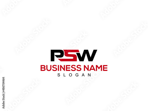 Initial PSW Logo, Alphabet Letters psw or ps Logo Icon Vector Image Design