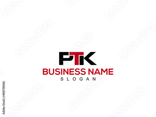 Minimal Creative Initial Letters PTK Logo, Monogram pt Branding Logos
