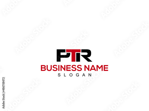 Minimal Creative Initial Letters PTR Logo, Monogram pt Branding Logos