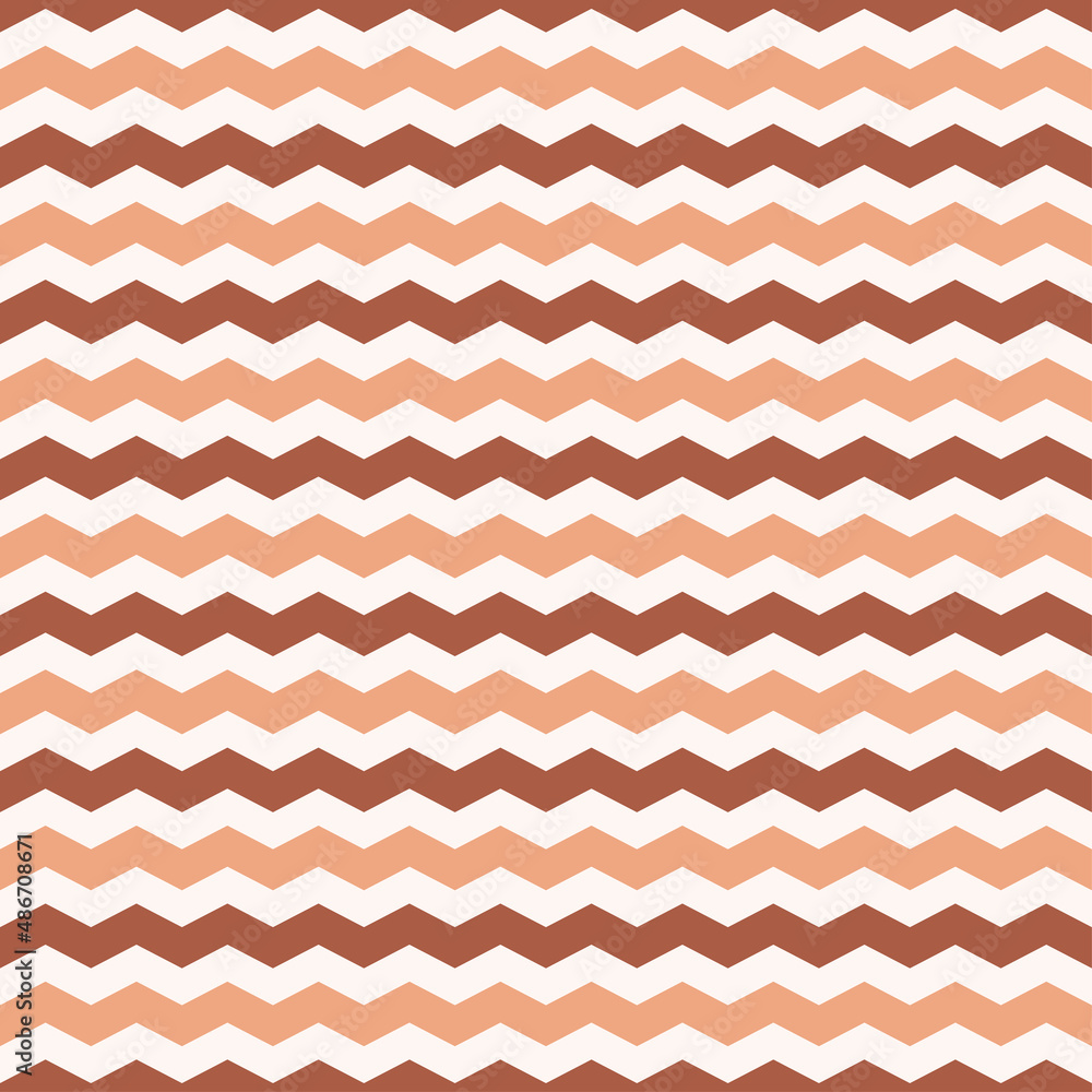 Seamless pattern with orange and brown chevron. Seamless pattern with orange and brown chevron.