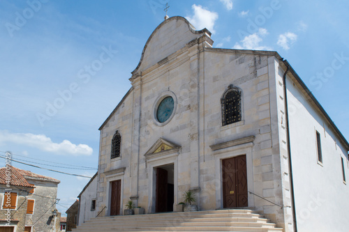 Church of Saint George, catholic church in a small village Oprtalj in the central northern part of Istria County, Croatia