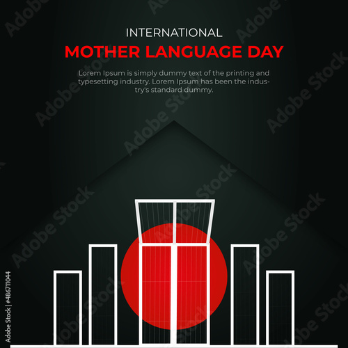 International mother language day in Bangladesh social media post banner 